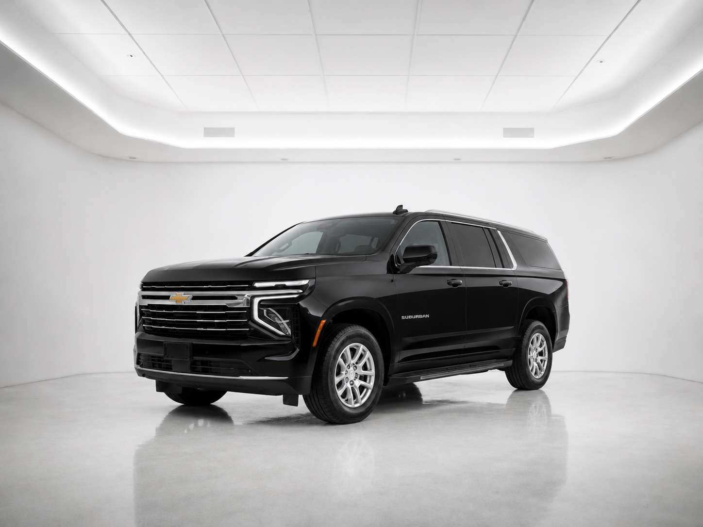Chevrolet Suburban — black full-size luxury SUV for Bay Area group airport transfers
