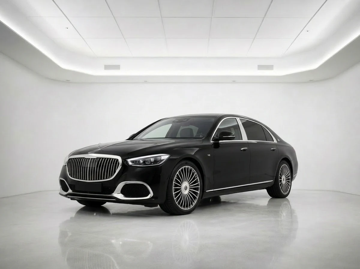 Maybach S-Class — black ultra-luxury executive sedan for Bay Area VIP chauffeur transfers