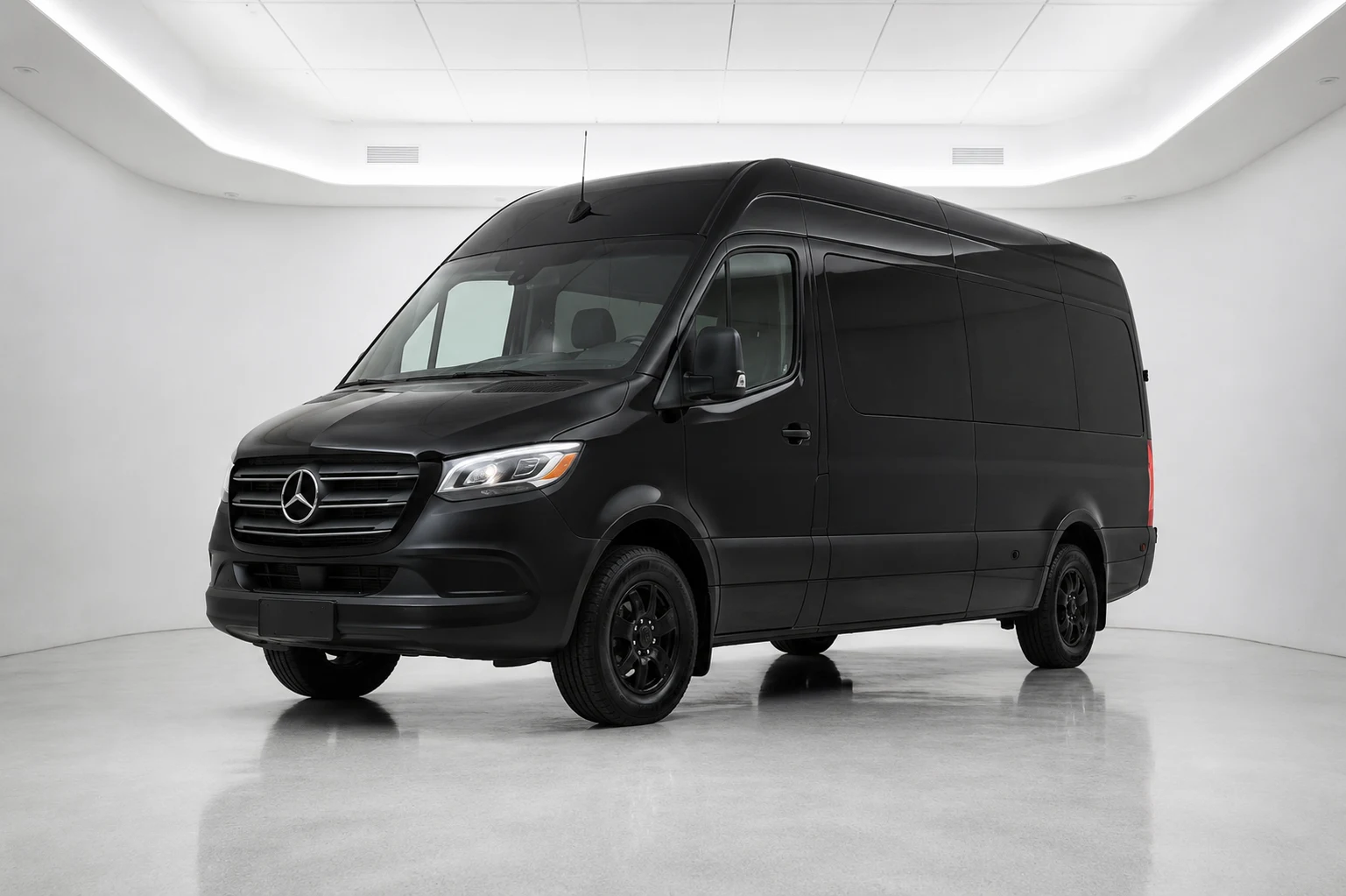 Mercedes Executive Sprinter — black executive van for corporate groups and Napa tours