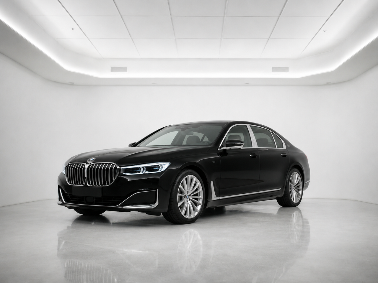 BMW 7 Series — black executive sedan for Bay Area corporate travel
